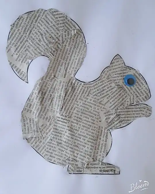 14 Newspaper Craft Ideas for Preschoolers: Roosters, Hats, Tiny Towns and More 10 Torn Newspaper Squirrel Collage