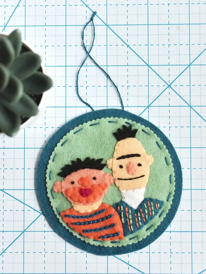 Felt Portrait Ornament